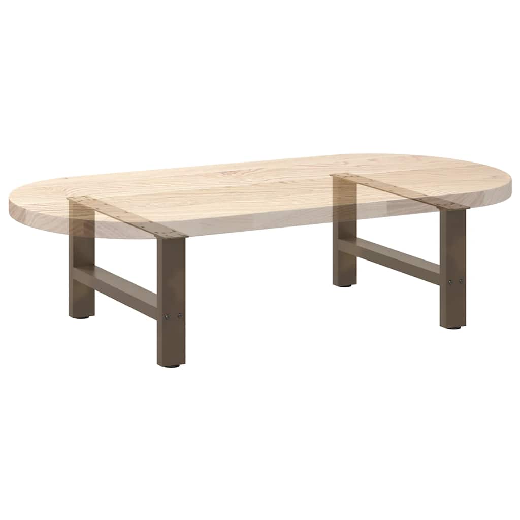 Natural Steel Coffee Table Legs, 2 Pcs, Adjustable 70x30-31 cm