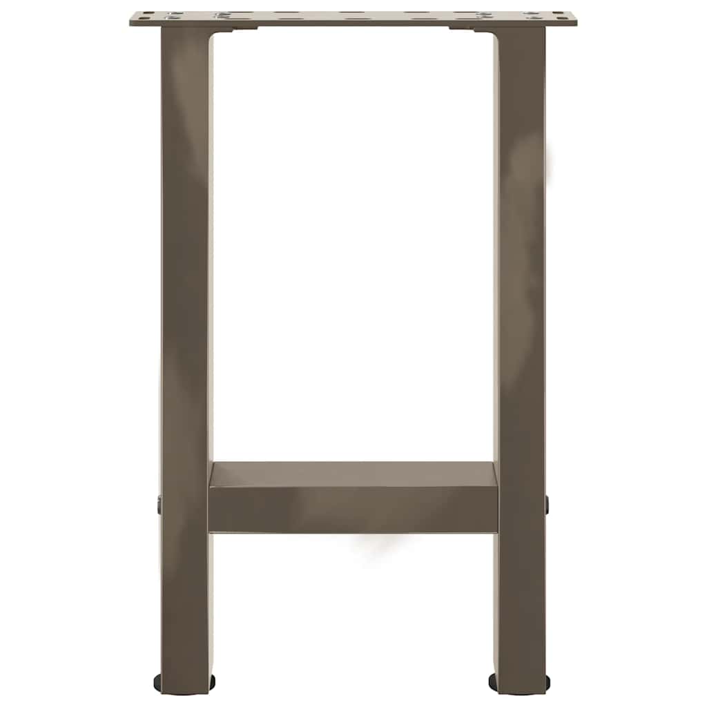 Natural Steel Coffee Table Legs, 2 pcs, 28x(42-43) cm - Durable & Sleek