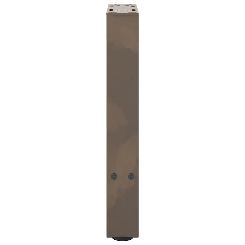 Natural Steel Coffee Table Legs, 2 pcs, 28x(42-43) cm - Durable & Sleek