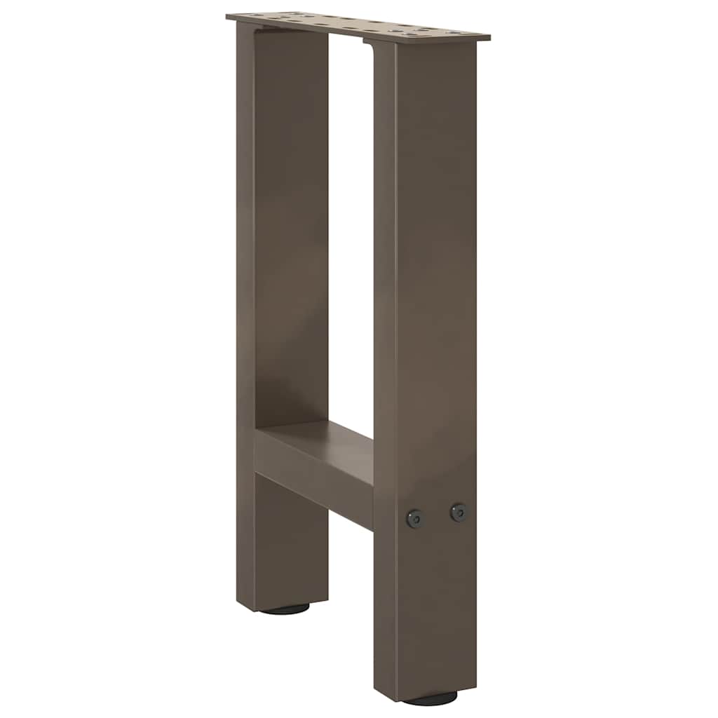 Natural Steel Coffee Table Legs, 2pcs (38x42-43cm) Durable Steel