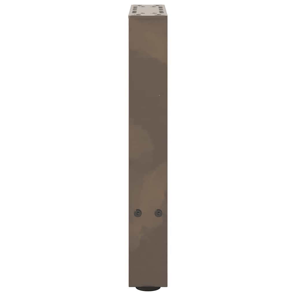 Natural Steel Coffee Table Legs, 2pcs (38x42-43cm) Durable Steel