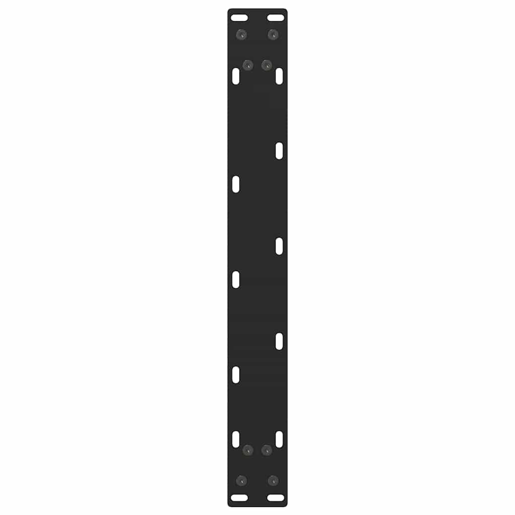 Black Steel Coffee Table Legs 2 pcs, Adjustable 50x(42-43) cm