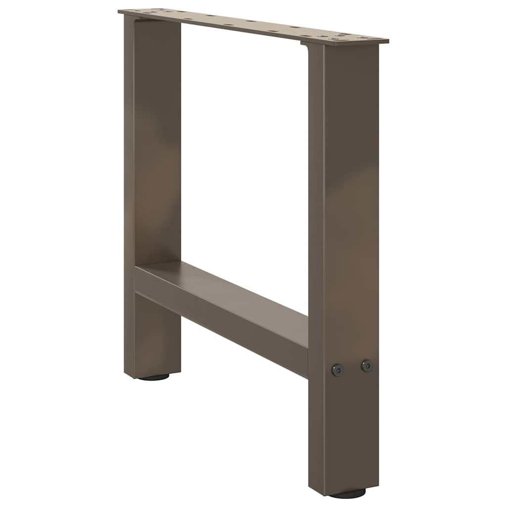 Natural Steel Coffee Table Legs, 2 Pcs, Adjustable 50x42-43 cm