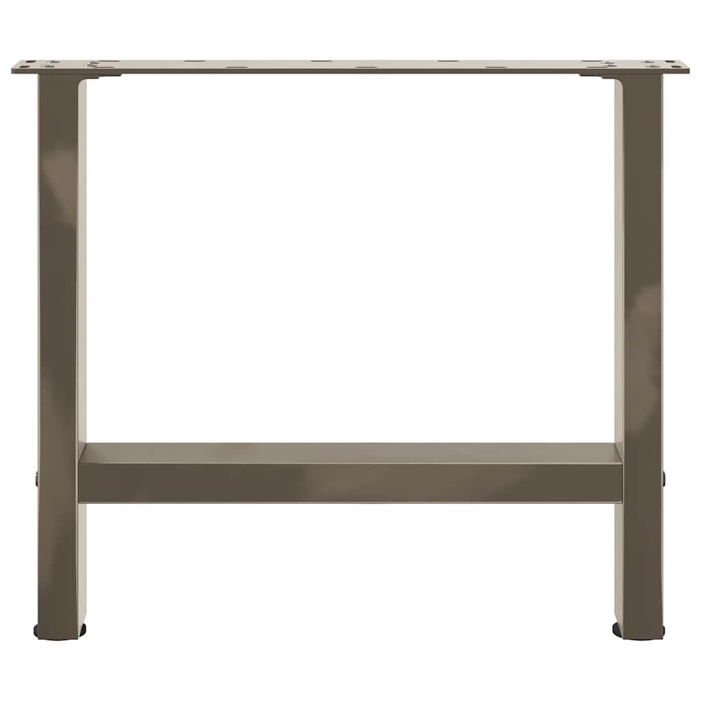 Natural Steel Coffee Table Legs, 2 Pcs, Adjustable 50x42-43 cm
