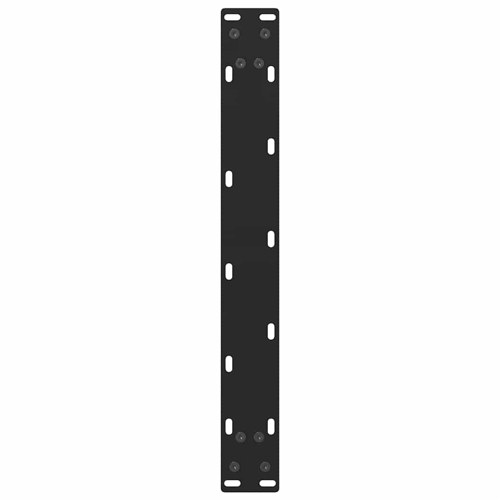 Black Steel Coffee Table Legs 2 pcs, 60x(42-43) cm