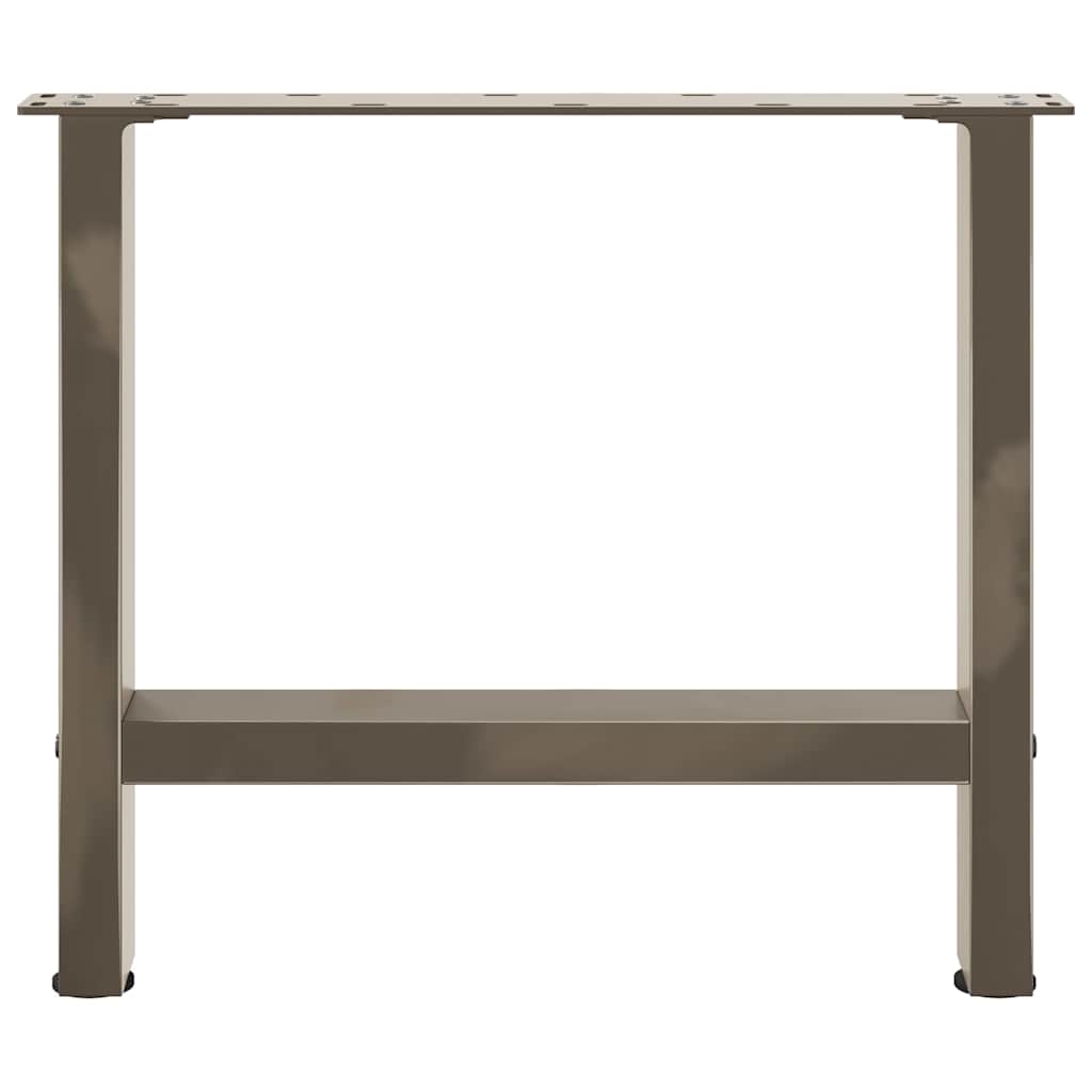 Natural Steel Coffee Table Legs - Set of 2, Adjustable 60x(42-43) cm
