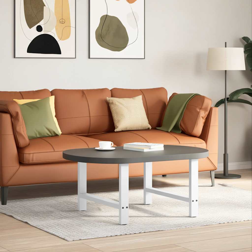 White Steel Coffee Table Legs, 2 Pieces, 70x(42-43) cm