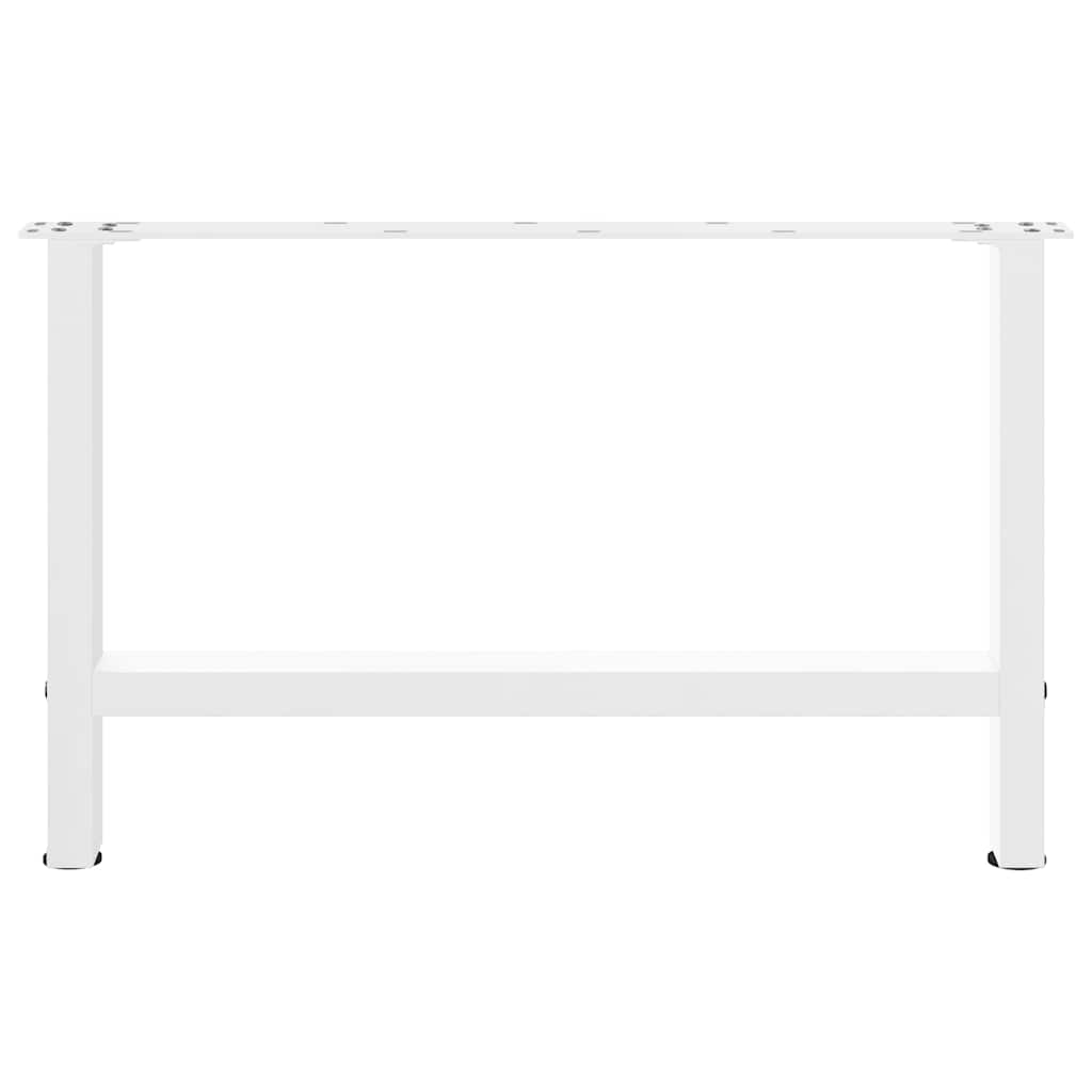 White Steel Coffee Table Legs, 2 Pieces, 70x(42-43) cm