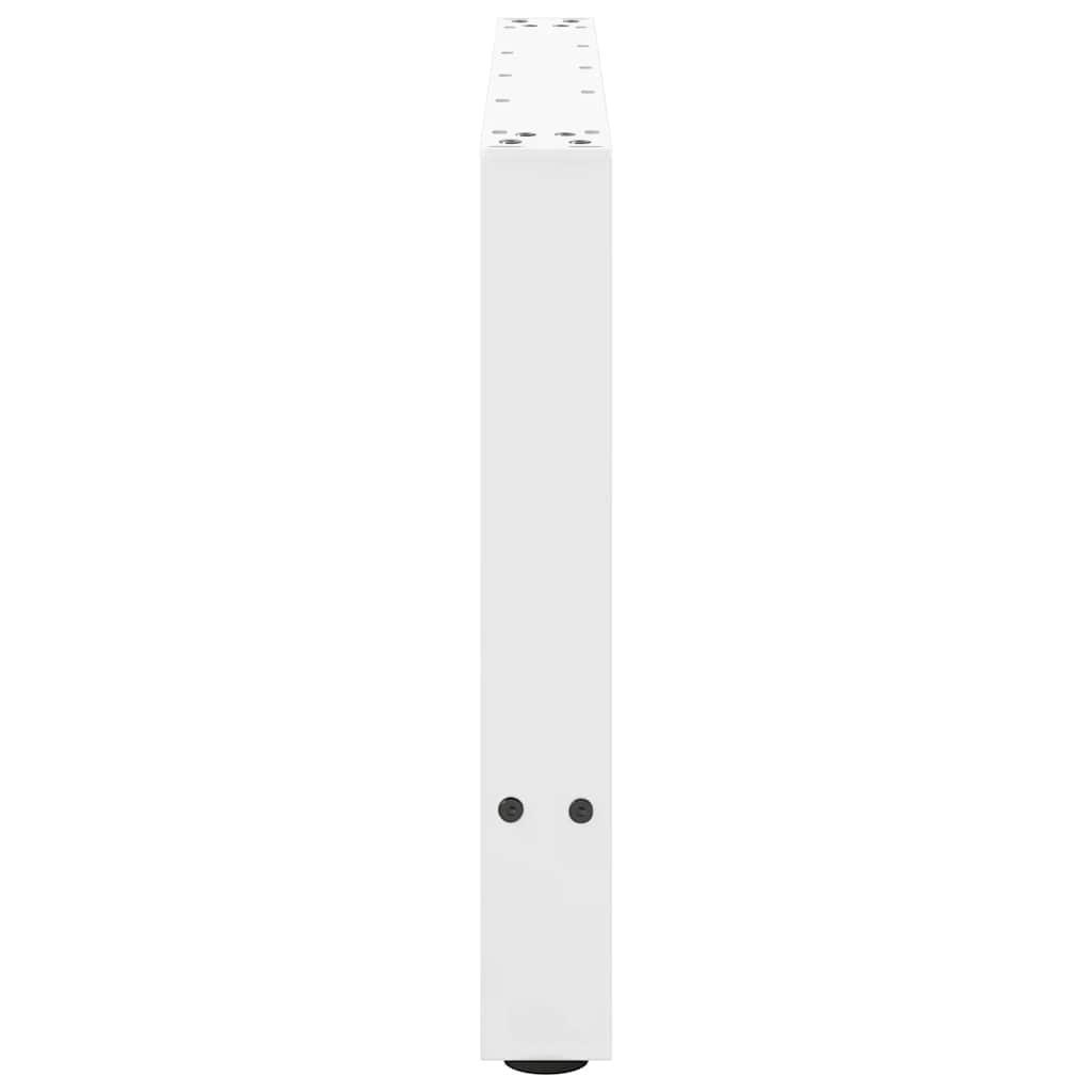 White Steel Coffee Table Legs, 2 Pieces, 70x(42-43) cm