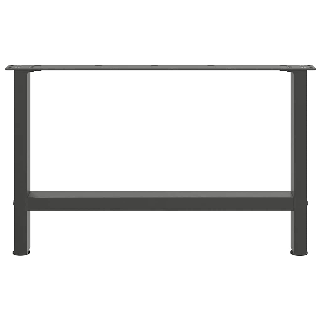 Anthracite Steel Coffee Table Legs 2pcs, Adjustable 70x42-43cm