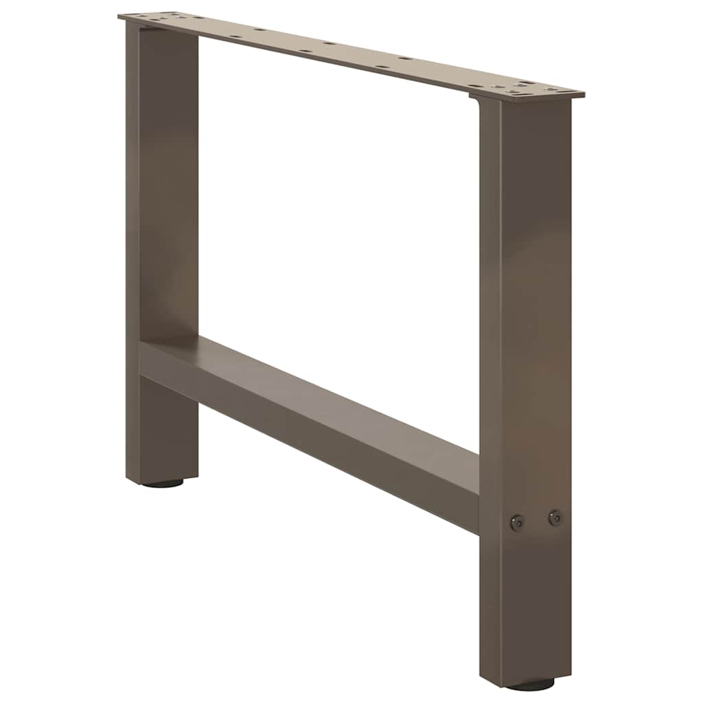 Natural Steel Coffee Table Legs - Set of 2, 70x(42-43) cm