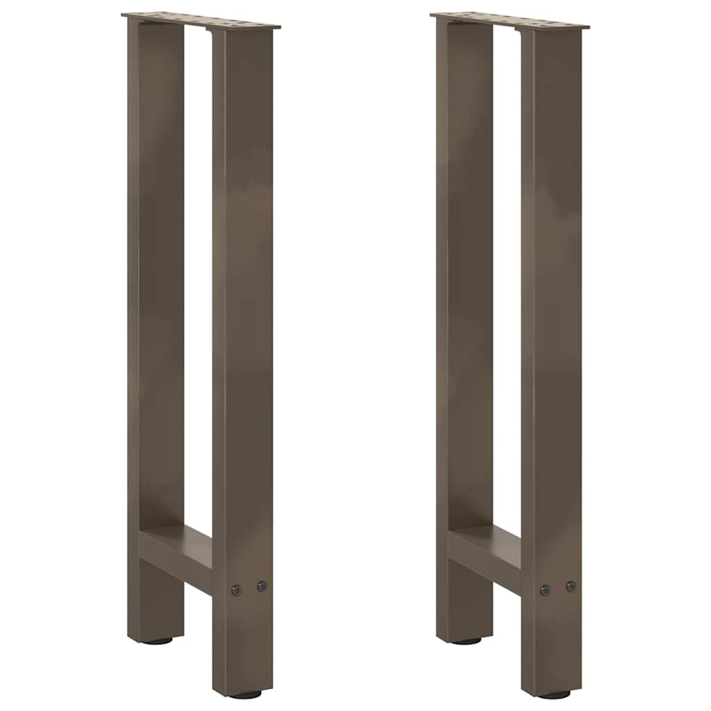 Natural Steel Console Table Legs - Set of 2, Adjustable 38x(72-73) cm