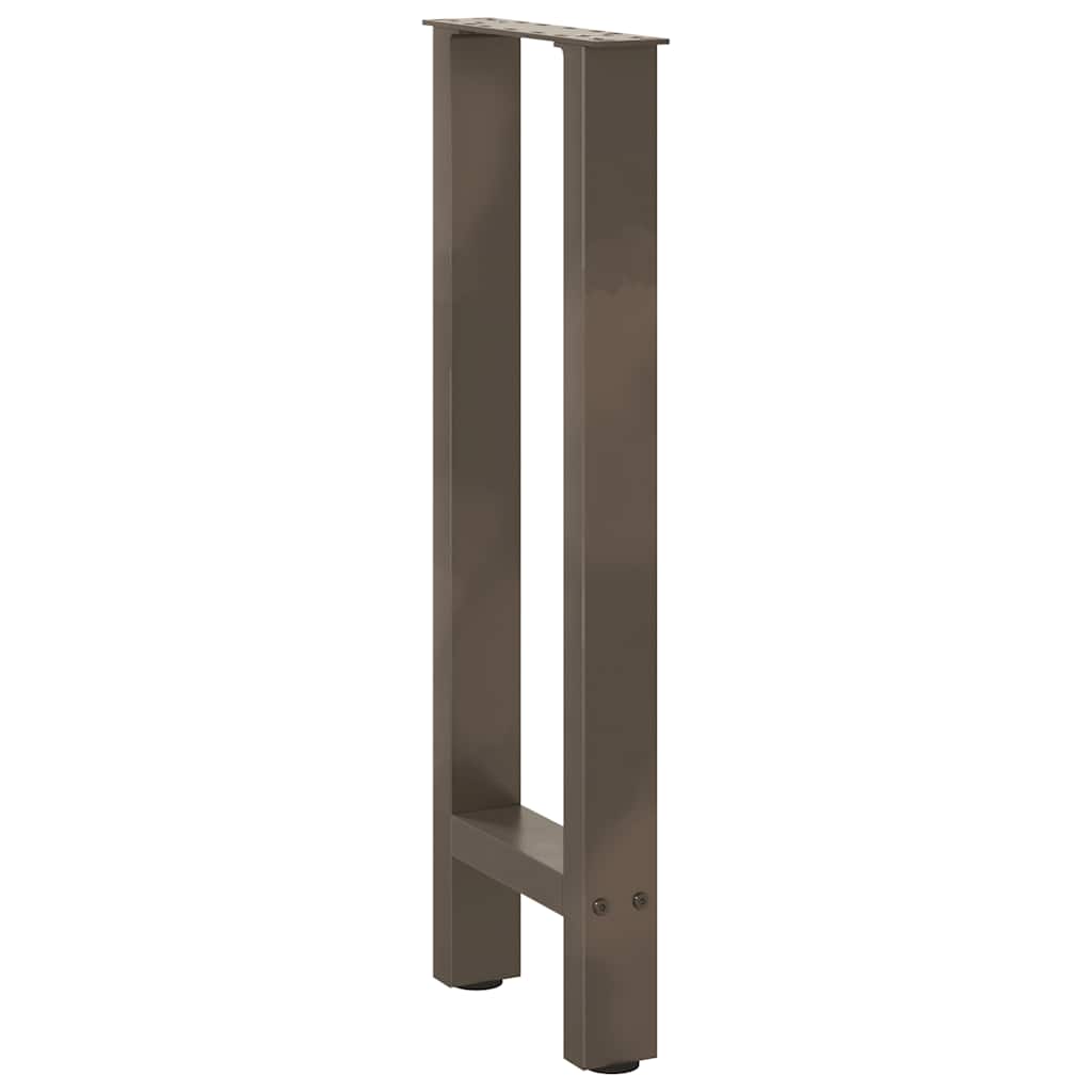 Natural Steel Console Table Legs - Set of 2, Adjustable 38x(72-73) cm