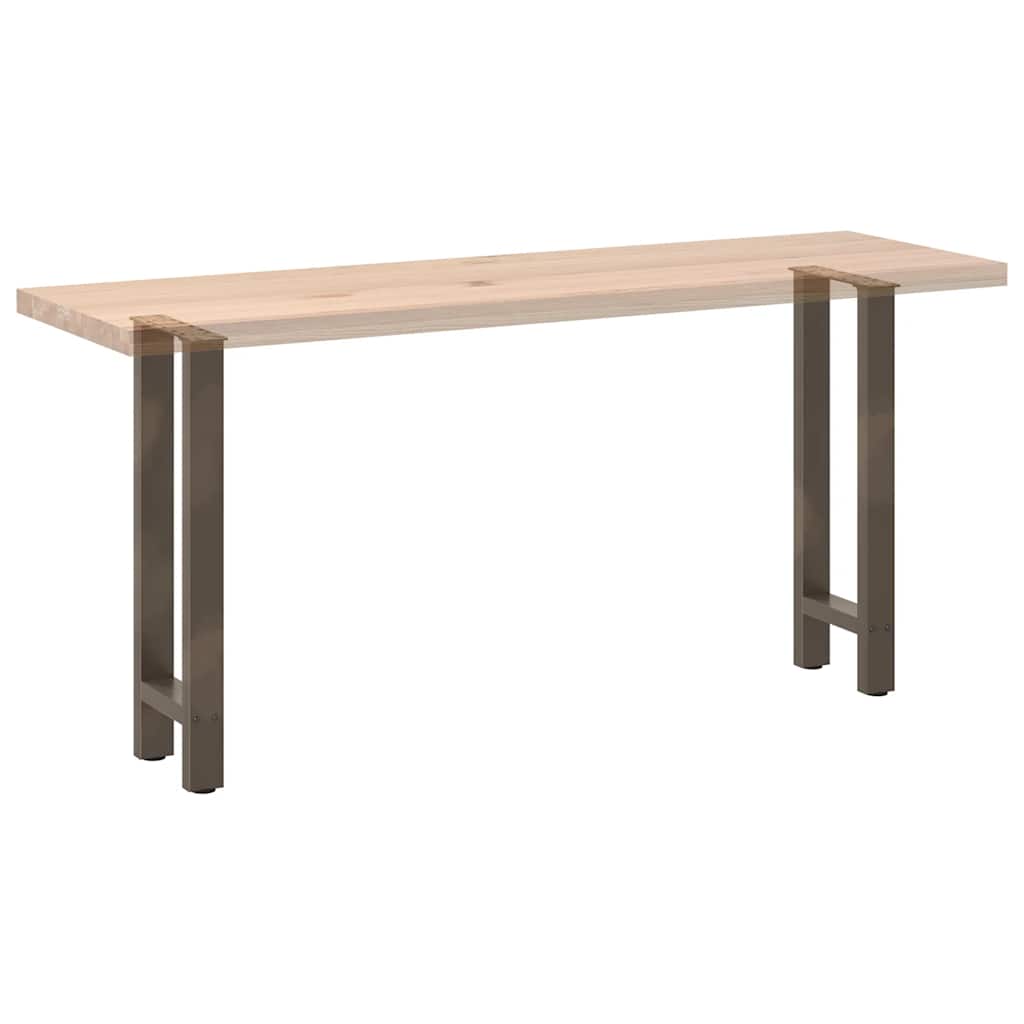 Natural Steel Console Table Legs - Set of 2, Adjustable 38x(72-73) cm