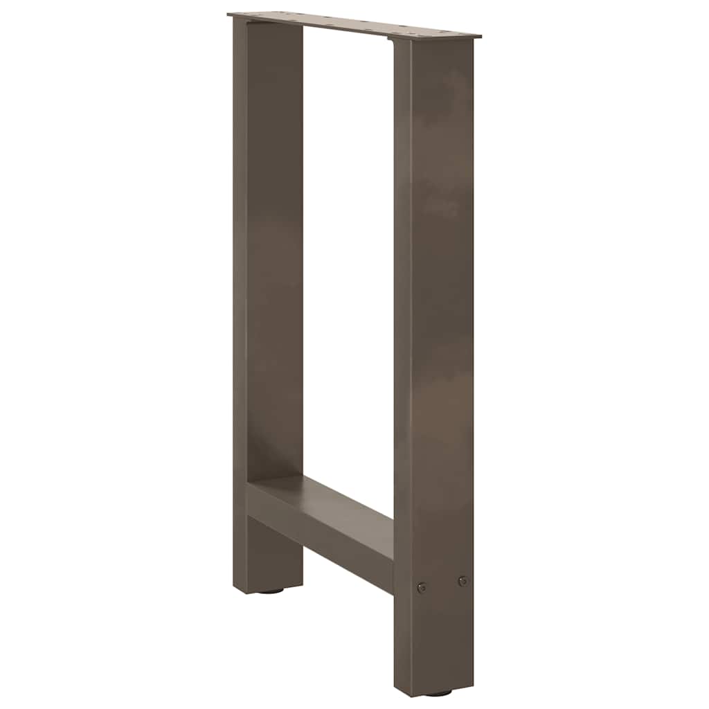 Natural Steel Dining Table Legs, 2pcs, 50x(72-73)cm Adjustable Height