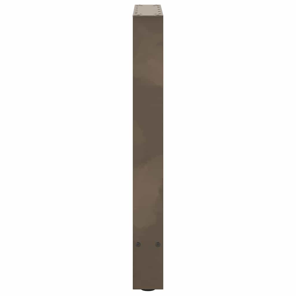 Natural Steel Dining Table Legs, 2pcs, 50x(72-73)cm Adjustable Height