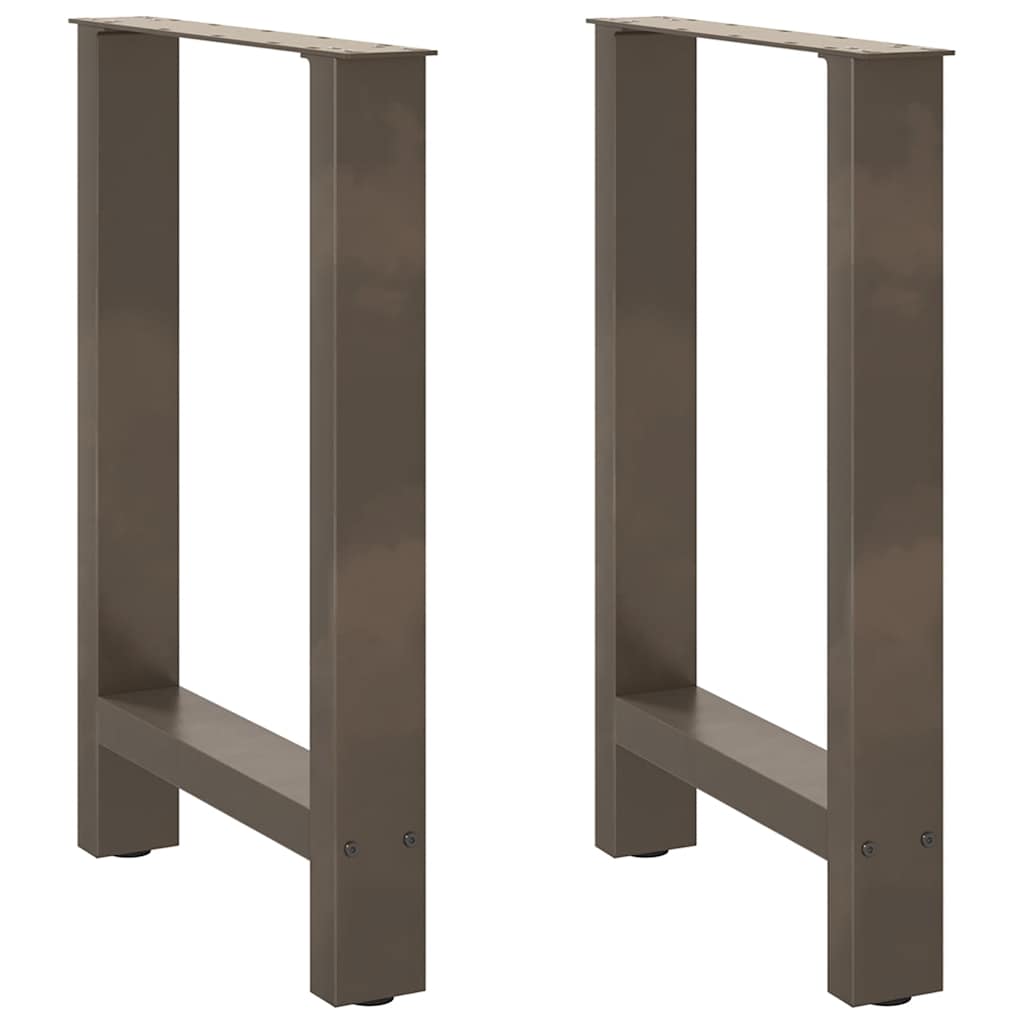 Natural Steel Dining Table Legs, Adjustable 2 Pcs 60x(72-73) cm