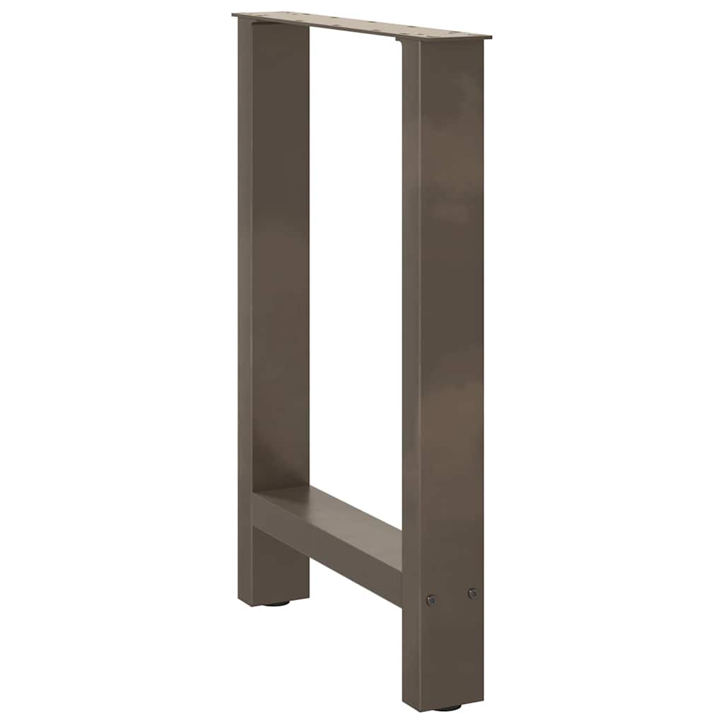 Natural Steel Dining Table Legs, Adjustable 2 Pcs 60x(72-73) cm