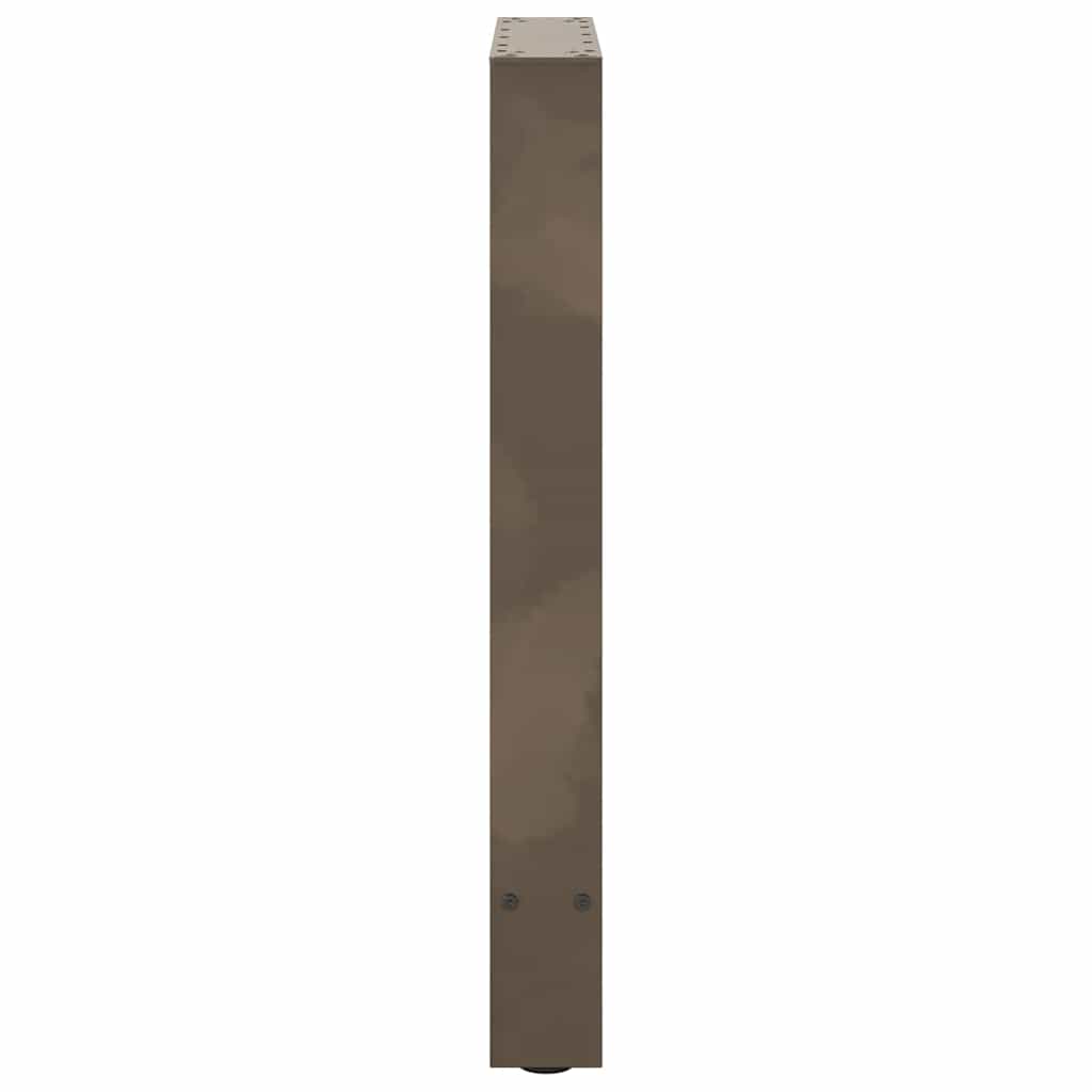 Natural Steel Dining Table Legs, Adjustable 2 Pcs 60x(72-73) cm