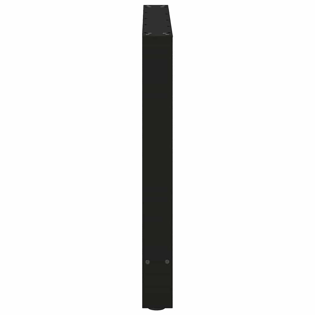 Black Steel Dining Table Legs, 2-Piece Set, Adjustable Height 70cm