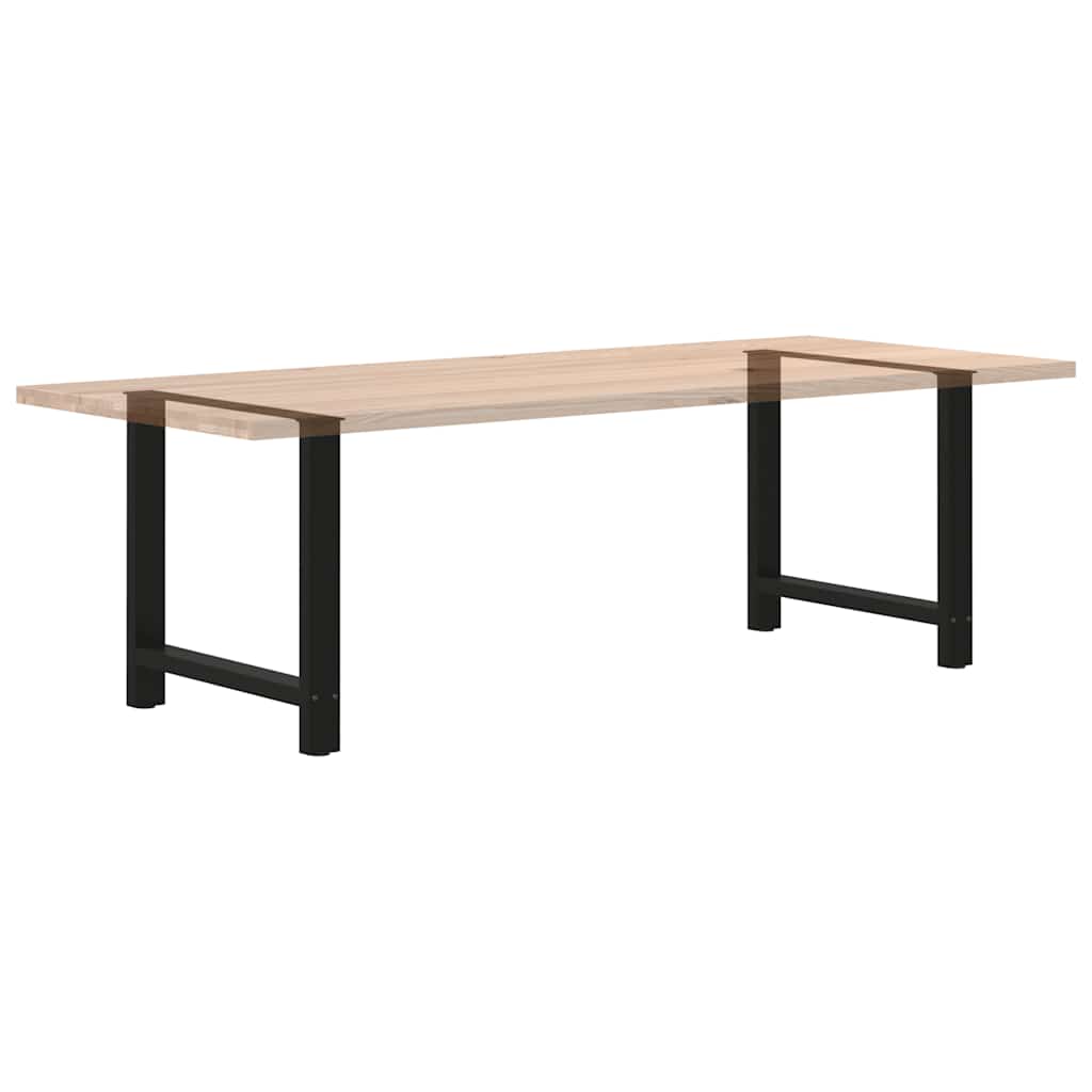 Black Steel Dining Table Legs, 2-Piece Set, Adjustable Height 70cm
