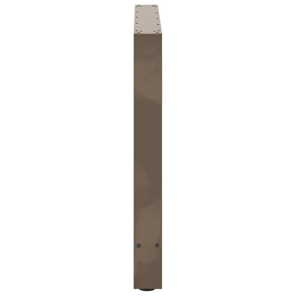 Natural Steel Dining Table Legs, 2 pcs, 70x(72-73) cm, Durable Steel