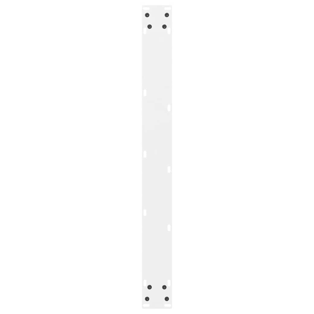 Steel Dining Table Legs, White, Set of 2, Adjustable 80x72-73 cm
