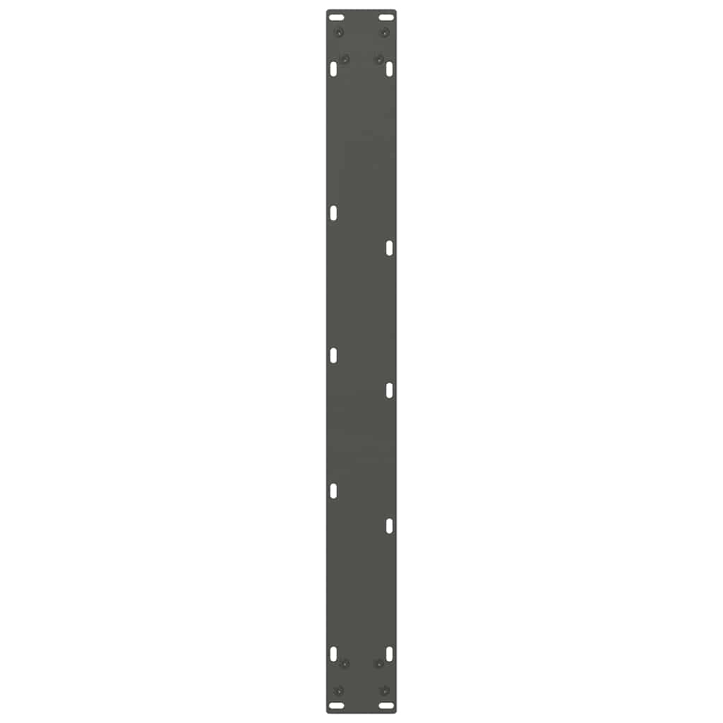 Anthracite Steel Dining Table Legs 2pcs, Adjustable 80x(72-73)cm