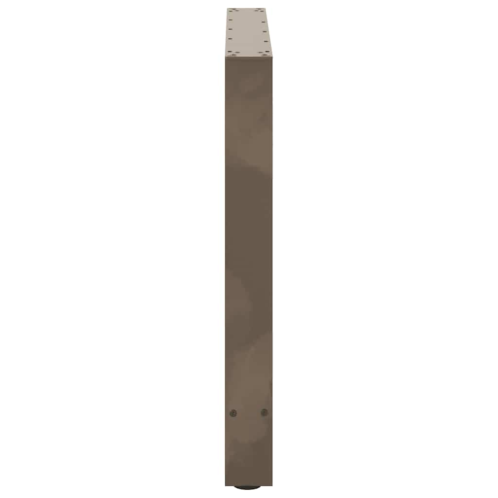 Natural Steel Dining Table Legs, 2 Pcs, Adjustable 80x(72-73) cm