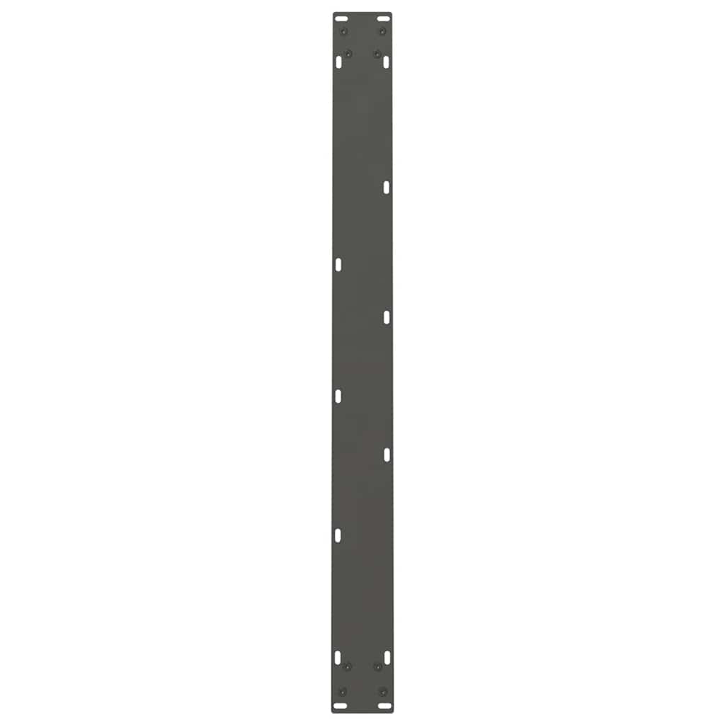 Anthracite Steel Dining Table Legs, Adjustable 72-73cm, Set of 2