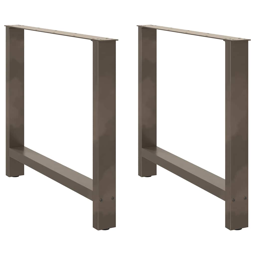 Natural Steel Dining Table Legs, Adjustable 2 Pcs, 90x(72-73) cm