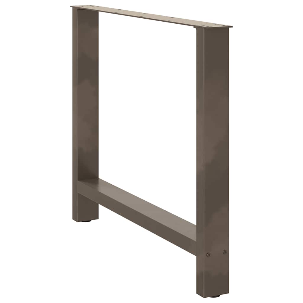 Natural Steel Dining Table Legs, Adjustable 2 Pcs, 90x(72-73) cm