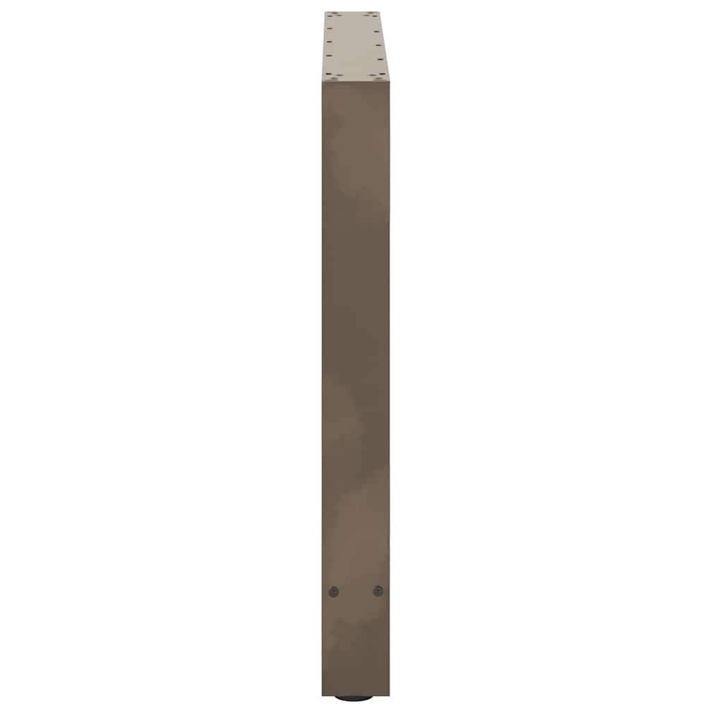 Natural Steel Dining Table Legs, Adjustable 2 Pcs, 90x(72-73) cm