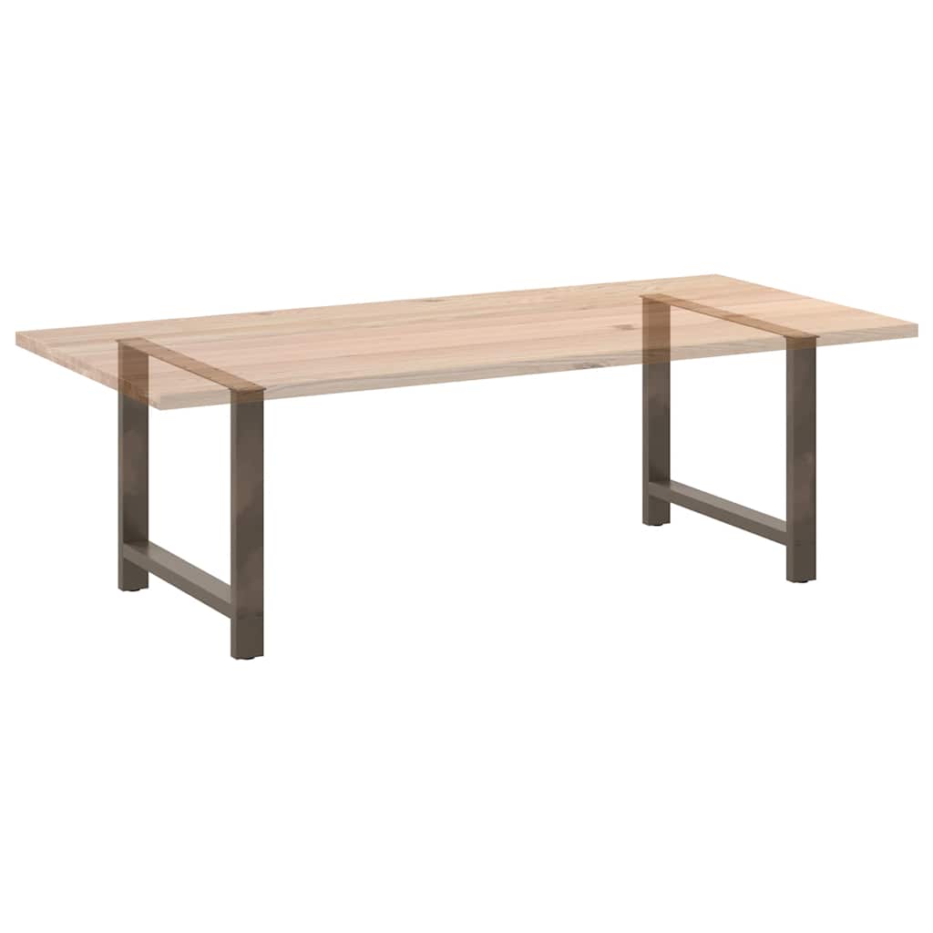 Natural Steel Dining Table Legs, Adjustable 2 Pcs, 90x(72-73) cm