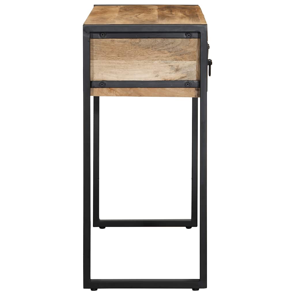 Elegant Console Table 100x35x75 cm in Solid Rough Mango Wood