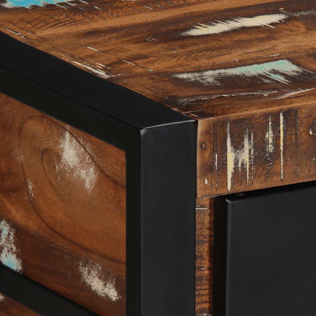 Multicolour Reclaimed Solid Wood Console Table 100x35x75 cm