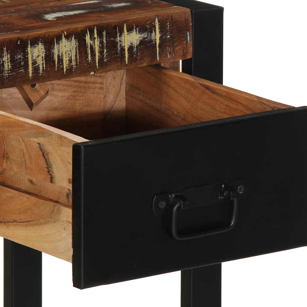 Multicolour Reclaimed Solid Wood Console Table 100x35x75 cm