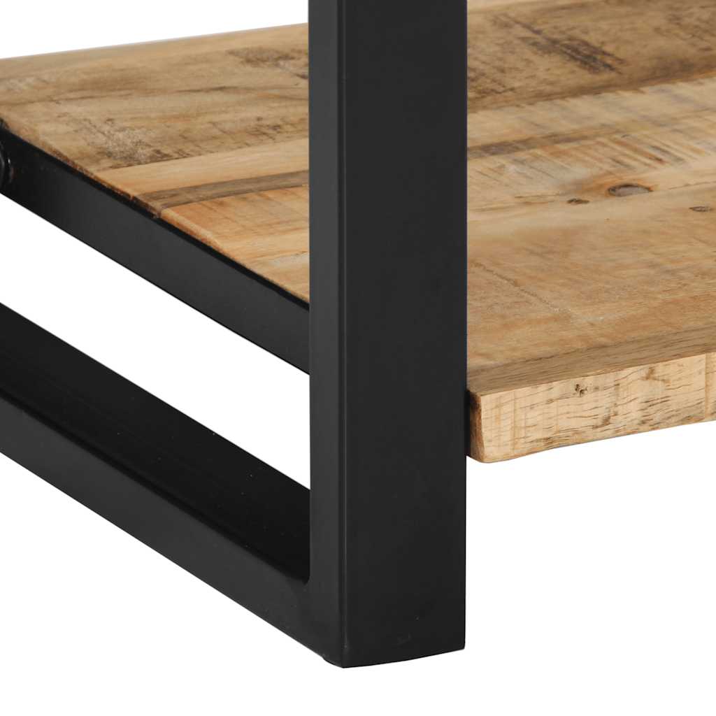 Solid Mango Wood Console Table, 100x35x75 cm, Rustic Finish