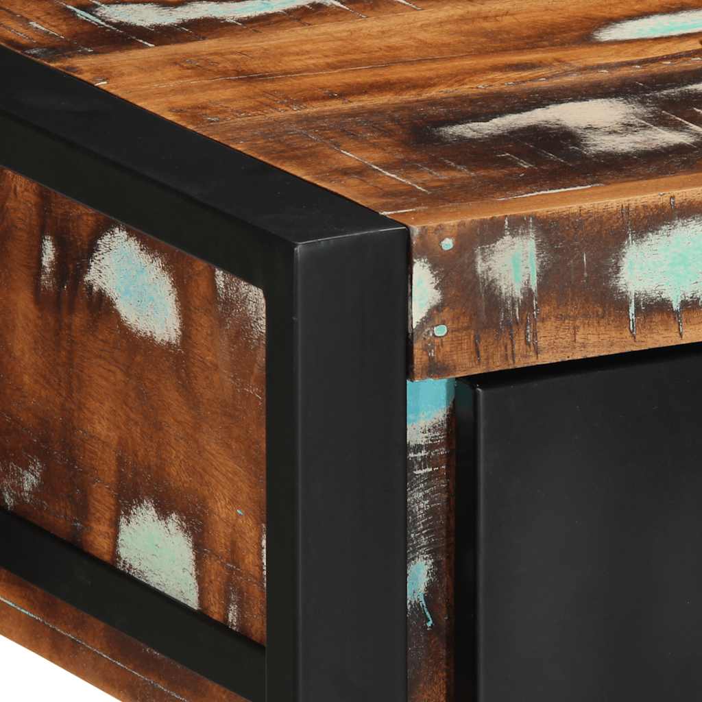 Reclaimed Solid Wood Multicolour Console Table 100x35x75 cm