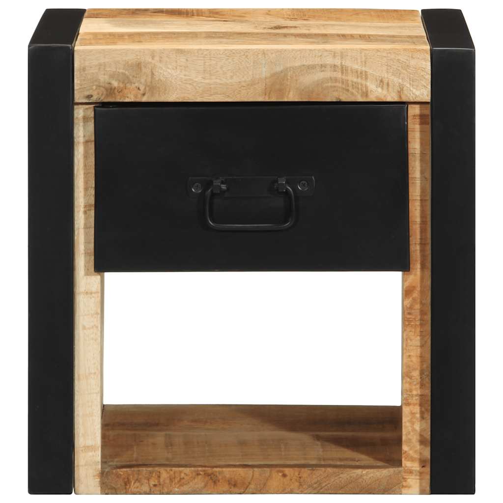 Bedside Cabinets 2 pcs 40x35x40 cm Solid Rough Wood Mango
