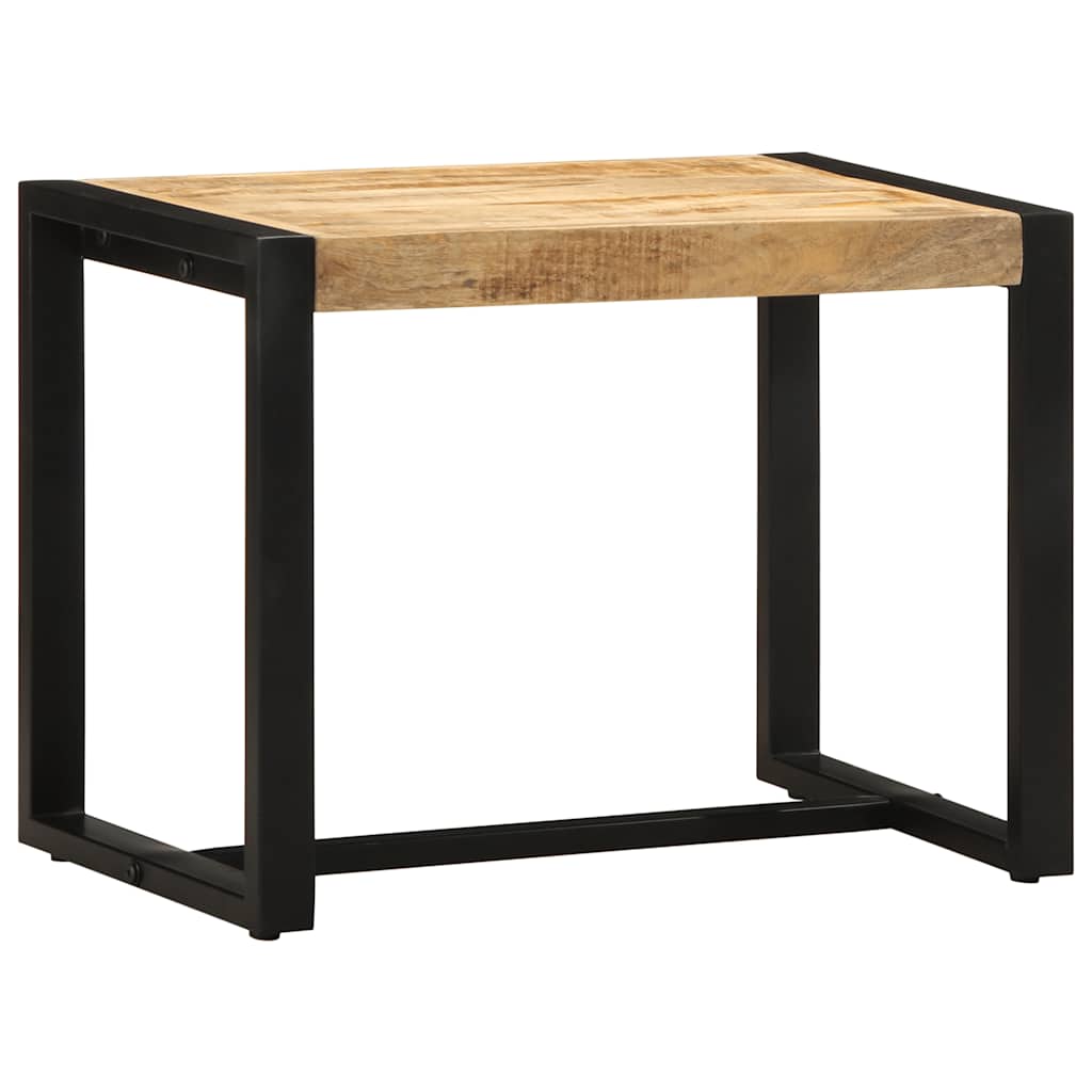 Solid Mango Wood Bench 60x35x45 cm - Rustic & Stylish Decor