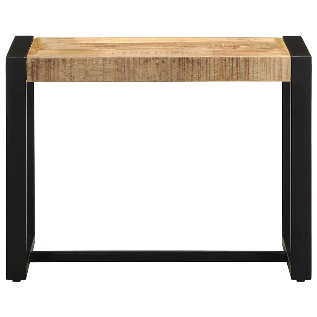 Solid Mango Wood Bench 60x35x45 cm - Rustic & Stylish Decor