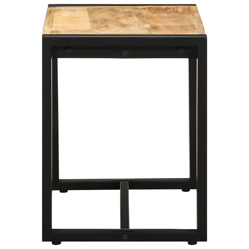 Solid Mango Wood Bench 60x35x45 cm - Rustic & Stylish Decor