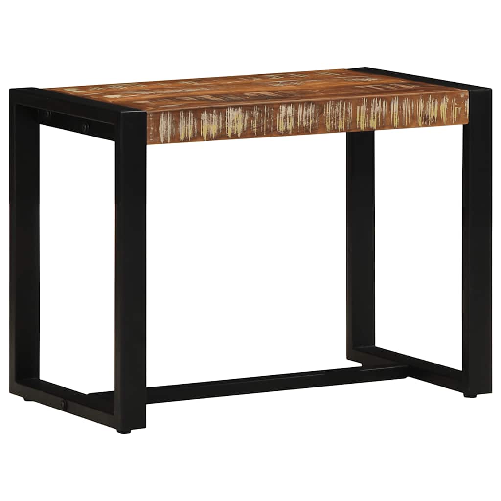 Reclaimed Solid Wood Bench - Multicolour, 60x35x45 cm