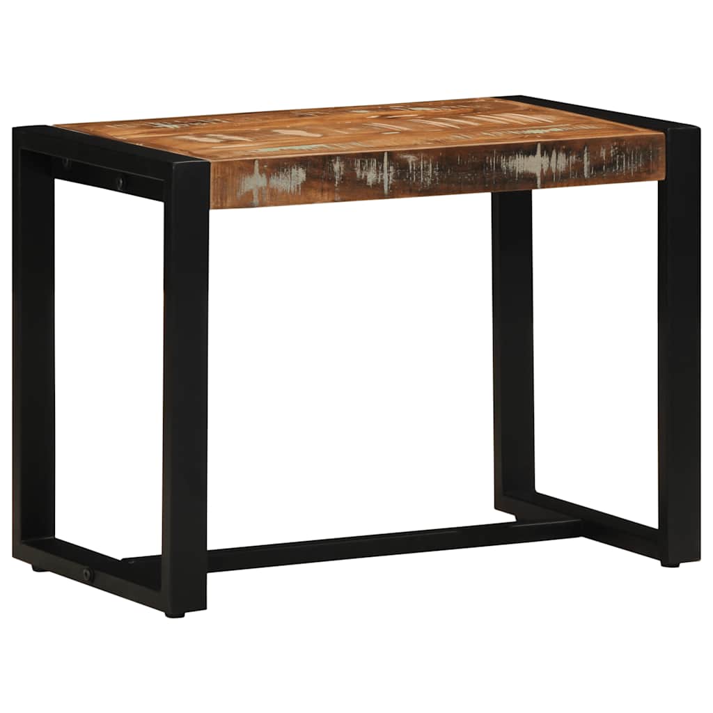 Reclaimed Solid Wood Bench - Multicolour, 60x35x45 cm