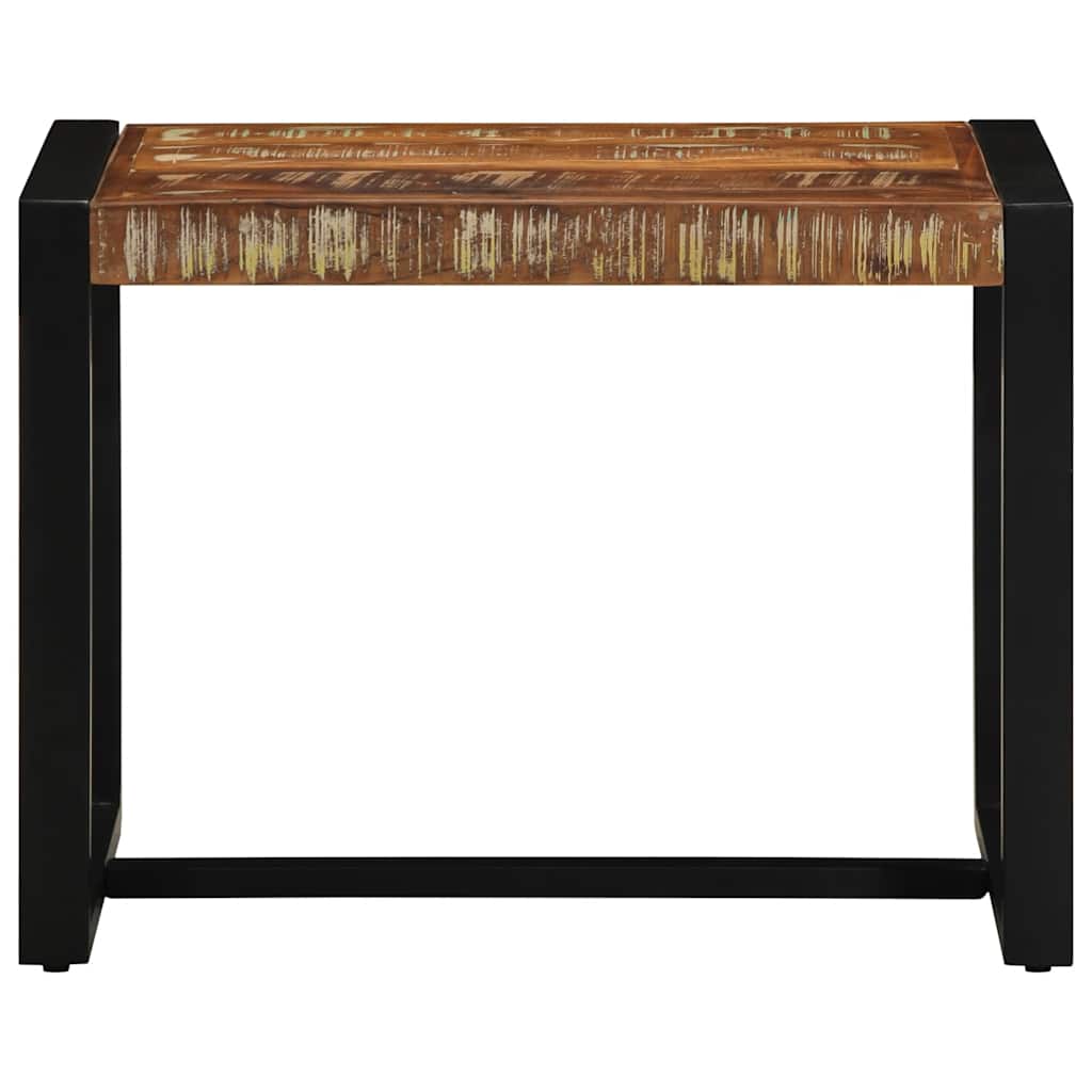 Reclaimed Solid Wood Bench - Multicolour, 60x35x45 cm