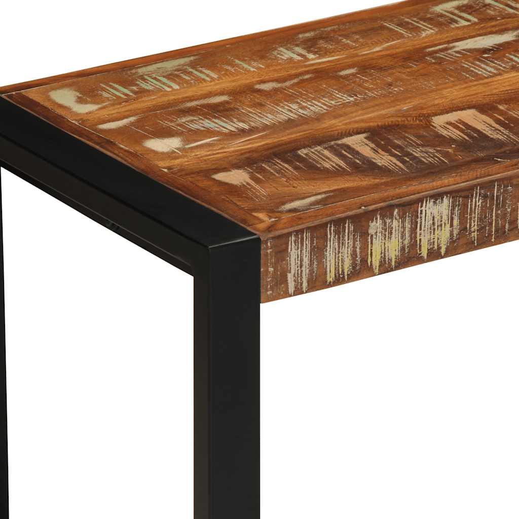 Reclaimed Solid Wood Bench - Multicolour, 60x35x45 cm