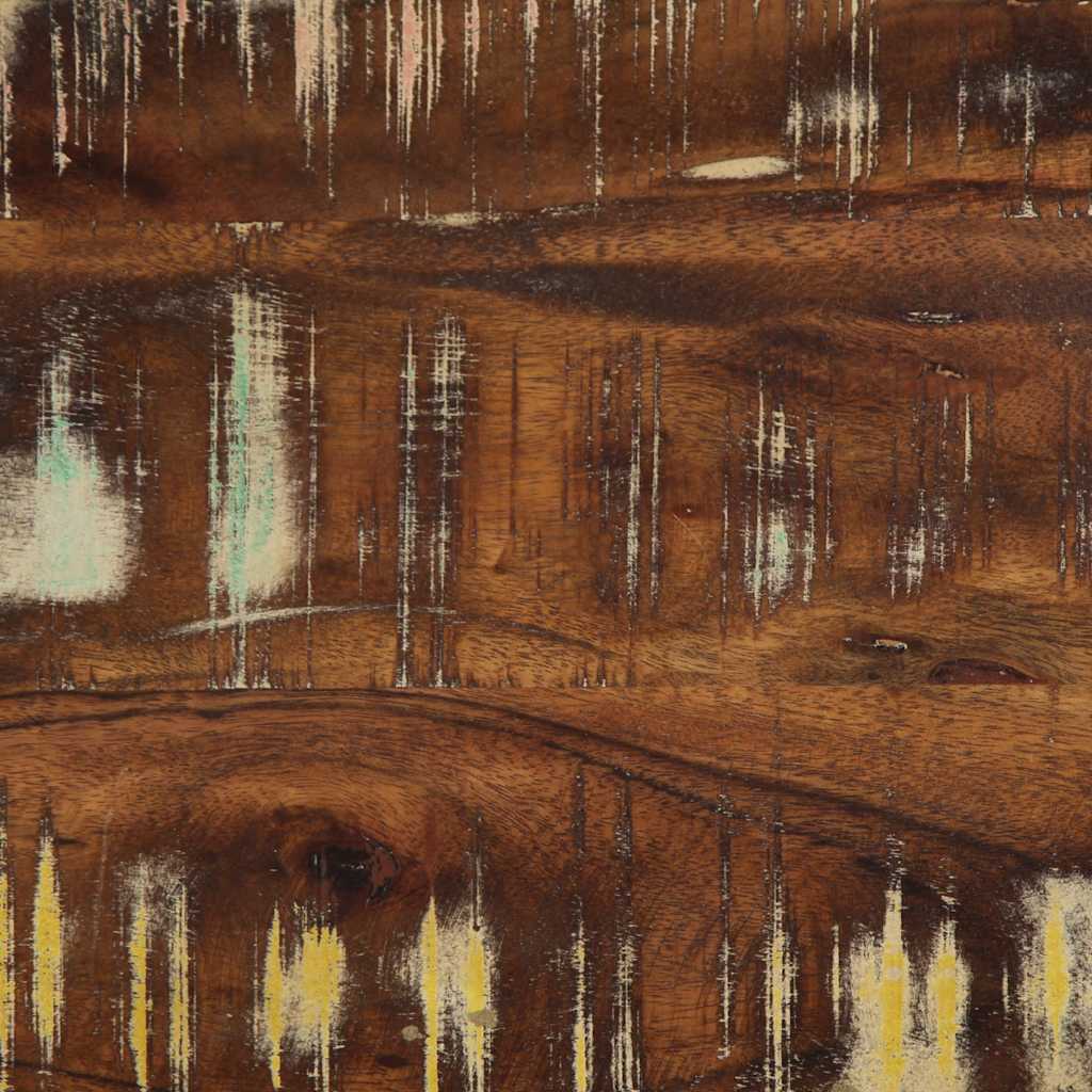 Reclaimed Solid Wood Bench - Multicolour, 60x35x45 cm