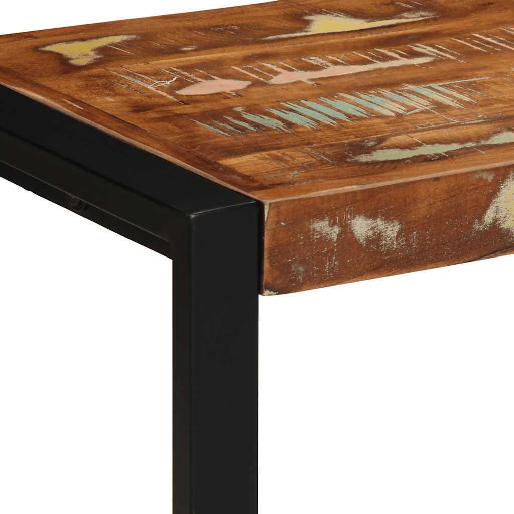 Reclaimed Solid Wood Bench, Multicolor, 80x35x45 cm