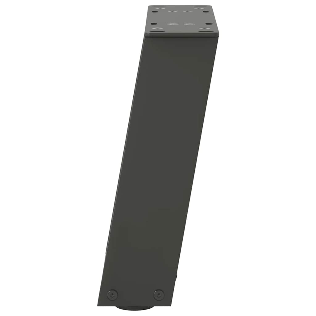 Anthracite U-Shaped Steel Coffee Table Legs 2pcs, 30x(30-31)cm